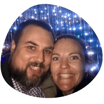 Caesar with his human family